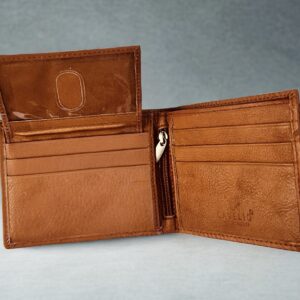 Long Bifold Leather Rodeo Wallet Flipup