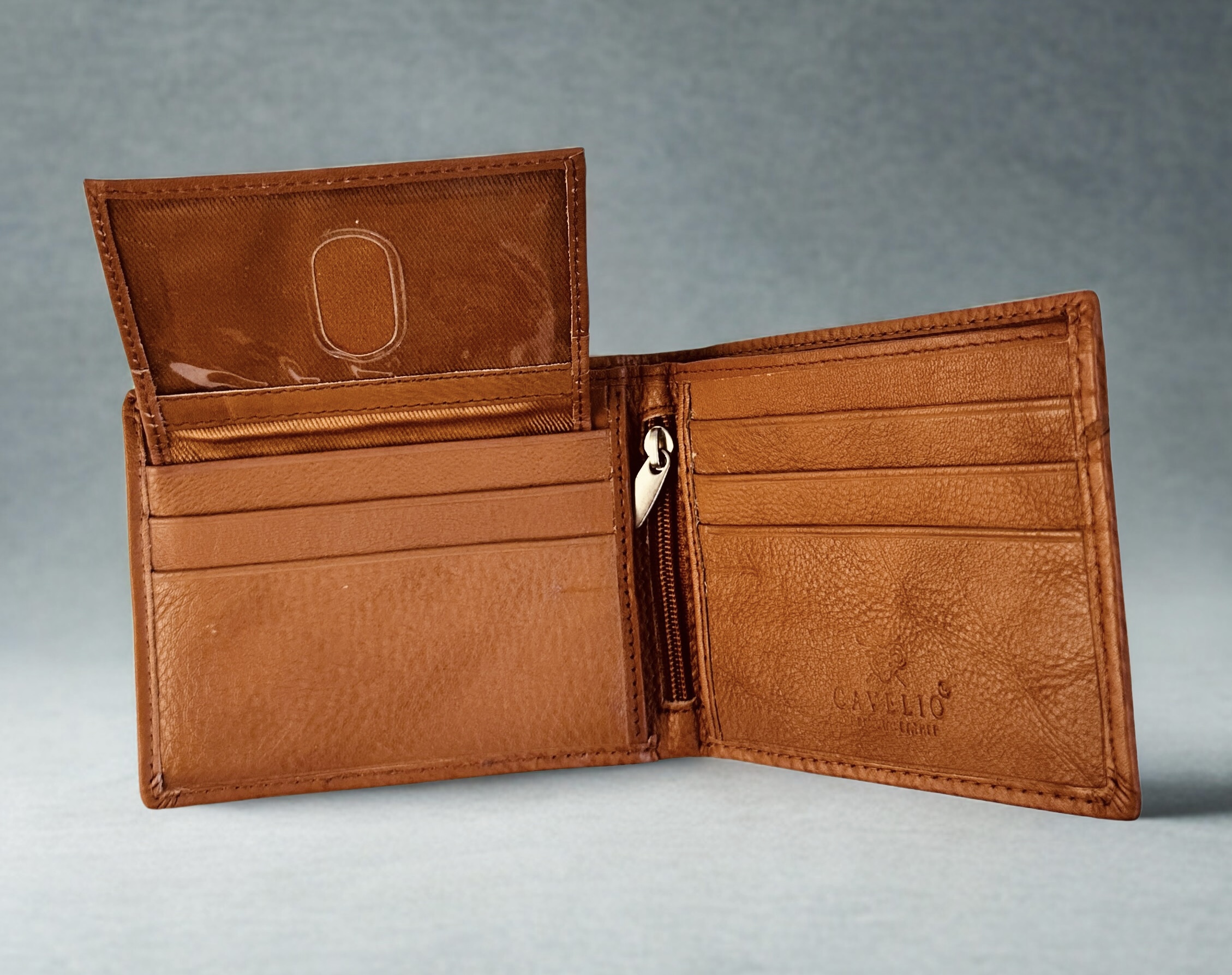 Long Bifold Leather Rodeo Wallet Flipup